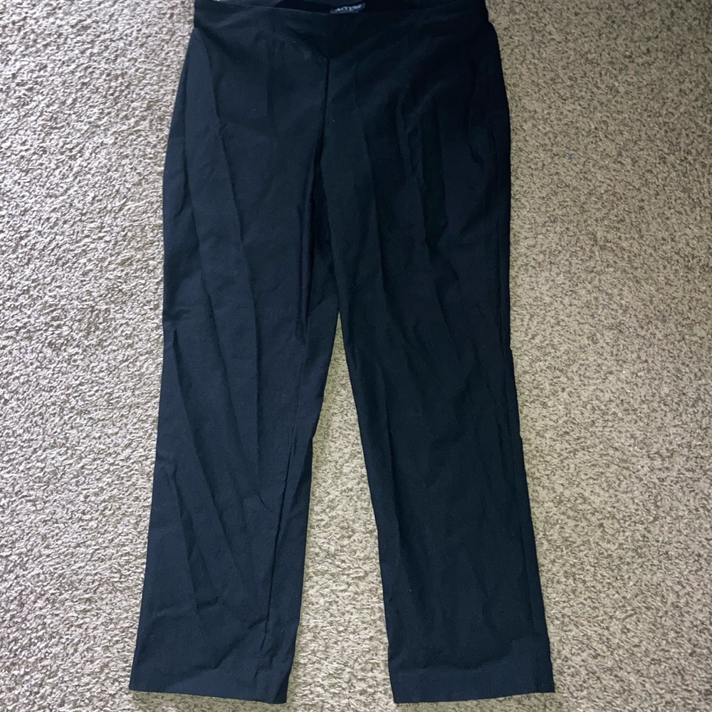 Attyre Elastic Waist Stretchy Straight Leg Dress Pants